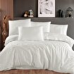 Hobby Kristal Krem - Çift Kişilik 300 TC Tencel Düz Saten Nevresim Takımı. ürün görseli