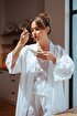 JOJOMIA Alin Kadın Sabahlık / Kimono - BEYAZ. ürün görseli