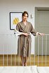 JOJOMIA Liz Kısa Kollu Kadın Sabahlık / Kimono - KREM-TOPRAK. ürün görseli