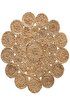 Picture of Koza Carpet Natura Hand Woven Jute Bohemian Style Authentic Living Room Living Room Corridor Bedroom Natural Carpet 00003A 90 x 90