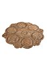 Picture of Koza Carpet Natura Hand Woven Jute Bohemian Style Authentic Living Room Living Room Corridor Bedroom Natural Carpet 00004A 90 x 90