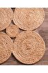 Picture of Koza Carpet Natura Hand Woven Jute Bohemian Style Authentic Living Room Living Room Corridor Bedroom Natural Carpet 00011A 90 x 150