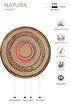 Picture of Koza Carpet Natura Hand Woven Jute Bohemian Style Authentic Living Room Living Room Corridor Bedroom Natural Carpet 00002A 90 x 90