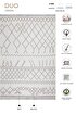 Picture of Koza Home Duo White Beige Double Sided Washable Woven Rug 23001A 80 x 150