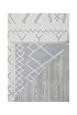 Picture of Koza Home Duo White Gray Double Sided Washable Woven Rug 23001A 60 x 100