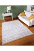 Picture of Koza Home Duo White Gray Double Sided Washable Woven Rug 23001A 60 x 100