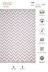 Picture of Koza Home Duo White Pink Double Sided Washable Woven Rug 23002A 60 x 100