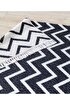 Picture of Koza Home Duo White Black Double Sided Washable Woven Rug 23002A 60 x 100