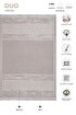 Picture of Koza Home Duo White Beige Double Sided Washable Woven Rug 23003A 60 x 100