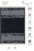 Picture of Koza Home Duo White Black Double Sided Washable Woven Rug 23003A 60 x 100