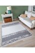 Picture of Koza Home Duo White Black Double Sided Washable Woven Rug 23003A 60 x 100