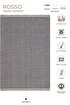 Picture of Koza Halı Rosso Anthracite Woven Sisal Carpet Jute Carpet Rug Living Room Bedroom Hallway Carpet 23033A 60 x 100