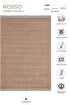 Picture of Koza Halı Rosso Orange Woven Sisal Rug Jute Rug Kilim Living Room Living Room Bedroom Hallway Rug 23033A 60 x 100