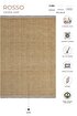 Picture of Koza Halı Rosso Yellow Woven Sisal Rug Jute Rug Kilim Living Room Sitting Room Bedroom Hallway Rug 23033A 60 x 100