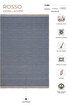 Picture of Koza Halı Rosso Navy Blue Woven Sisal Rug Jute Rug Kilim Living Room Sitting Room Bedroom Hallway Rug 23033A 60 x 100