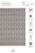 Picture of Koza Halı Rosso Anthracite Woven Sisal Carpet Jute Carpet Rug Living Room Bedroom Hallway Carpet 23037A 60 x 100