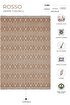 Picture of Koza Halı Rosso Orange Woven Sisal Rug Jute Carpet Kilim Living Room Bedroom Hallway Machine Made 23037A 60 x 100