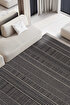Picture of Koza Halı Rosso Black Woven Sisal Rug Jute Rug Kilim Living Room Sitting Room Bedroom Hallway Rug 23041A 60 x 100