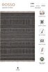Picture of Koza Halı Rosso Black Woven Sisal Rug Jute Rug Kilim Living Room Sitting Room Bedroom Hallway Rug 23041A 60 x 100