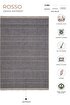 Picture of Koza Halı Rosso Anthracite Woven Sisal Rug Jute Rug Kilim Living Room Sitting Room Bedroom Hallway Rug23041A 60 x 100