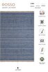 Picture of Koza Halı Rosso Navy Blue Woven Sisal Rug Jute Rug Kilim Living Room Sitting Room Bedroom Hallway Rug 23041A 60 x 100