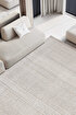 Picture of Koza Halı Rosso Cream Woven Sisal Rug Jute Rug Kilim Living Room Sitting Room Bedroom Hallway Rug 23041A 60 x 100