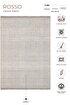 Picture of Koza Halı Rosso Cream Woven Sisal Rug Jute Rug Kilim Living Room Sitting Room Bedroom Hallway Rug 23041A 60 x 100