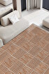 Picture of Koza Halı Rosso Orange Woven Sisal Rug Jute Rug Kilim Living Room Sitting Room Bedroom Hallway Rug 23043A 60 x 100