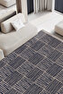 Picture of Koza Halı Rosso Navy Blue Woven Sisal Rug Jute Rug Kilim Living Room Sitting Room Bedroom Hallway Rug 23043A 60 x 100