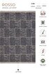 Picture of Koza Halı Rosso Navy Blue Woven Sisal Rug Jute Rug Kilim Living Room Sitting Room Bedroom Hallway Rug 23043A 60 x 100