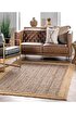 Picture of Koza Carpet Natura Hand Woven Jute Bohemian Style Authentic Living Room Living Room Corridor Bedroom Natural Carpet 00020A 90 x 150