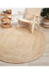 Picture of Koza Carpet Natura Hand Woven Jute Bohemian Style Authentic Living Room Living Room Corridor Bedroom Natural Carpet 00024A 120 x 180