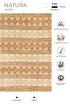 Picture of Koza Carpet Natura Hand Woven Jute Bohemian Style Authentic Living Room Living Room Corridor Bedroom Natural Carpet 00025A 90 x 150