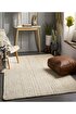 Picture of Koza Carpet Natura Hand Woven Jute Bohemian Style Authentic Living Room Living Room Corridor Bedroom Natural Carpet 00026A 120 x 180