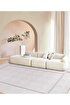 Picture of Koza Carpet Koza Hayad Kilyos Gray Acrylic Carpet Living Room Sitting Room Bedroom Corridor Machine Carpet 45983 80 x 150