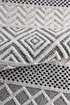 Picture of Koza Carpet Koza Hayad Monaco Cream Black Carpet Living Room Bedroom Hallway Machine Carpet 33342 80 x 150