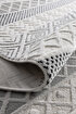 Picture of Koza Carpet Koza Hayad Monaco Cream Black Carpet Living Room Bedroom Hallway Machine Carpet 33342 80 x 150