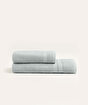 Picture of Koza Home Likya 100% Cotton Bordered Gray 2-Piece Dowry Towel Set 1006A 70 x 140 - 50 x 90