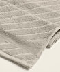 Picture of Koza Home Likya 100% Cotton Jacquard Border Herringbone 4-Piece Face Dowry Towel Set 1025A Standard