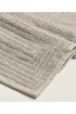 Picture of Koza Home Likya 100% Cotton Jacquard Plain Striped Mink 2-Piece Dowry Towel Set 1036A 90 x 150 - 50 x 90