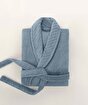 Picture of Koza Home Likya 100% Cotton Single Blue Dowry Bathrobe 1041A L-XL