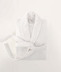Picture of Koza Home Likya 100% Cotton White Dowry Bathrobe Set of 2 1 Bathrobe 1 Towel 1054A SM