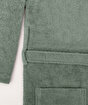 Picture of Koza Home Likya 100% Cotton Green Dowry Bathrobe Set of 2 1 Bathrobe 1 Towel 1050A L-XL