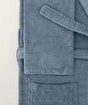 Picture of Koza Home Likya 100% Cotton Blue Dowry Bathrobe Set of 2 1 Bathrobe 1 Towel 1051A L-XL
