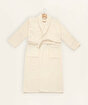 Picture of Koza Home Likya 100% Cotton Cream Dowry Bathrobe Set of 2 1 Bathrobe 1 Towel 1053A L-XL