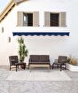 Picture of Koza Home Mist Brown Single Garden Chair Black Skeleton 6002 Single