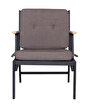 Picture of Koza Home Mist Brown Single Garden Chair Black Skeleton 6002 Single