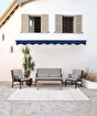 Picture of Koza Home Mist Gray Single Garden Chair Black Skeleton 6003 Single