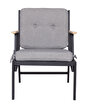 Picture of Koza Home Mist Gray Single Garden Chair Black Skeleton 6003 Single