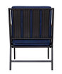 Picture of Koza Home Mist Navy Blue Single Garden Chair Black Skeleton 6004 Single